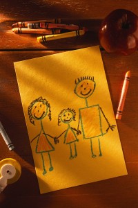 Child's Drawing of Family